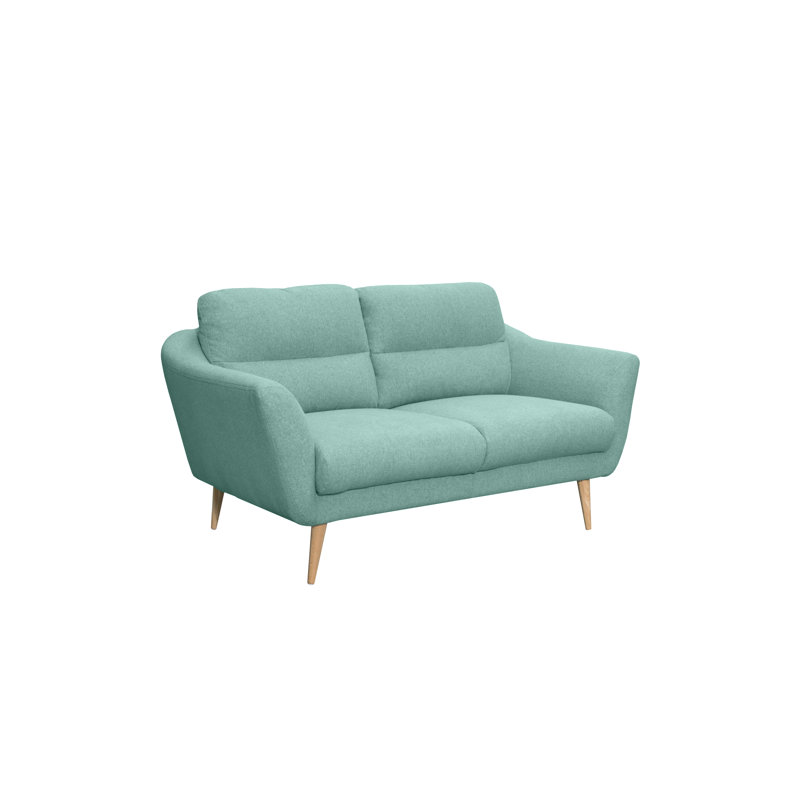 Rosales Odense 2 Seater Upholstered Loveseat, 2, Turquoise