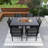 High-Quality Steel Outdoor Table And Chair Set, Suitable For Patio-1485774536