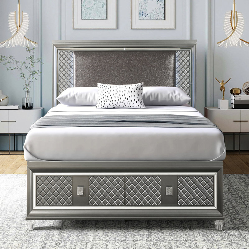 Justinia Upholstered Platform Storage Bed