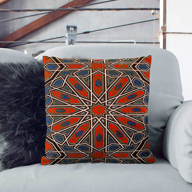 Square Throw Cushion, 55cm H x 55cm W x 20cm D