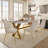Metal Base Dining Table