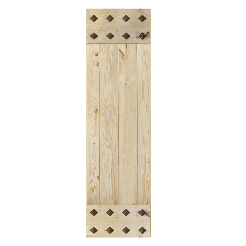 Porte de grange lambrissée peinte en bois sans trousse de quincaillerie d'installation, 24 po x 84 po, Sans finition