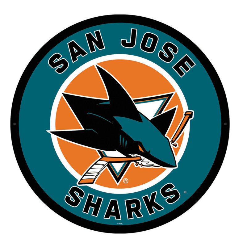 Enseigne murale 23 po NHL, NHL San Jose Sharks