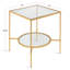 Table de bout en verre Lenzee