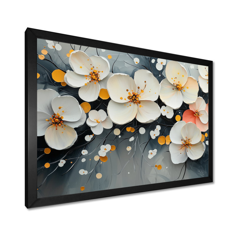 Art mural sur toile Mylasha, Reproduction encadrée d'une seule photo, H 30 po x l 40 po, Noir