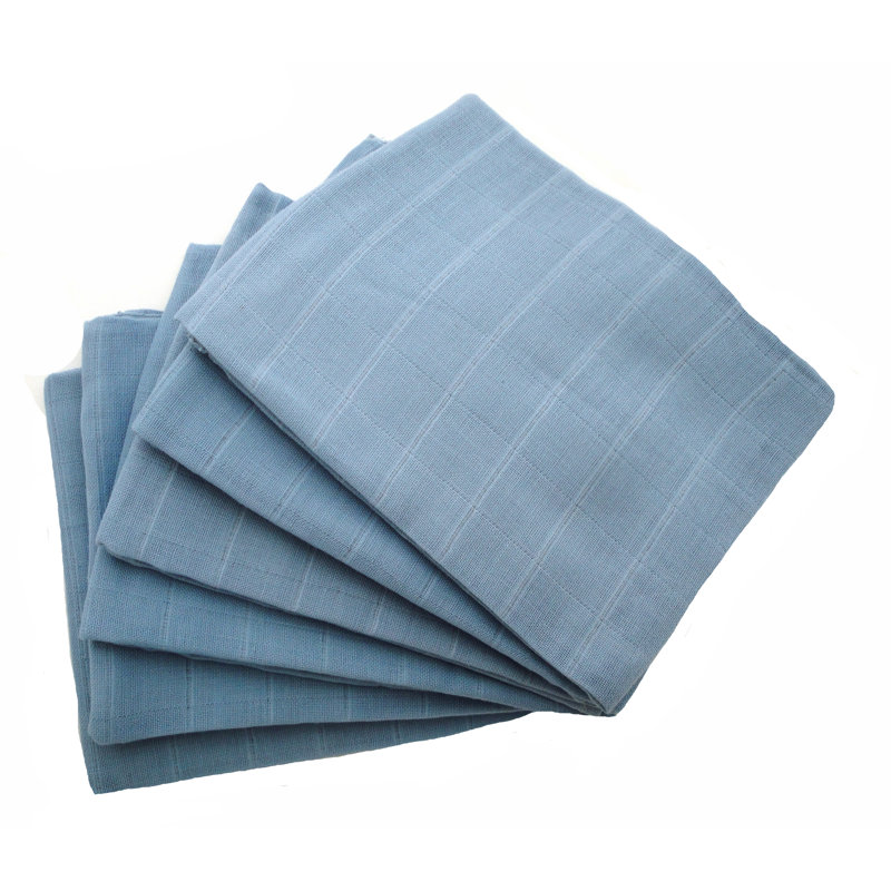 Norma Cotton Baby Blanket, Blue