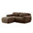 80.3" L-Shaped 2-Seater Sofa with Ottoman-1815100772