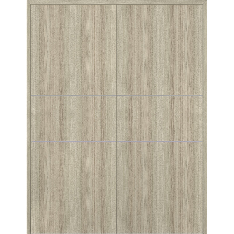 Porte double standard Optima 2H, 55,5 po x 79,37 po, Shambor, Réversible