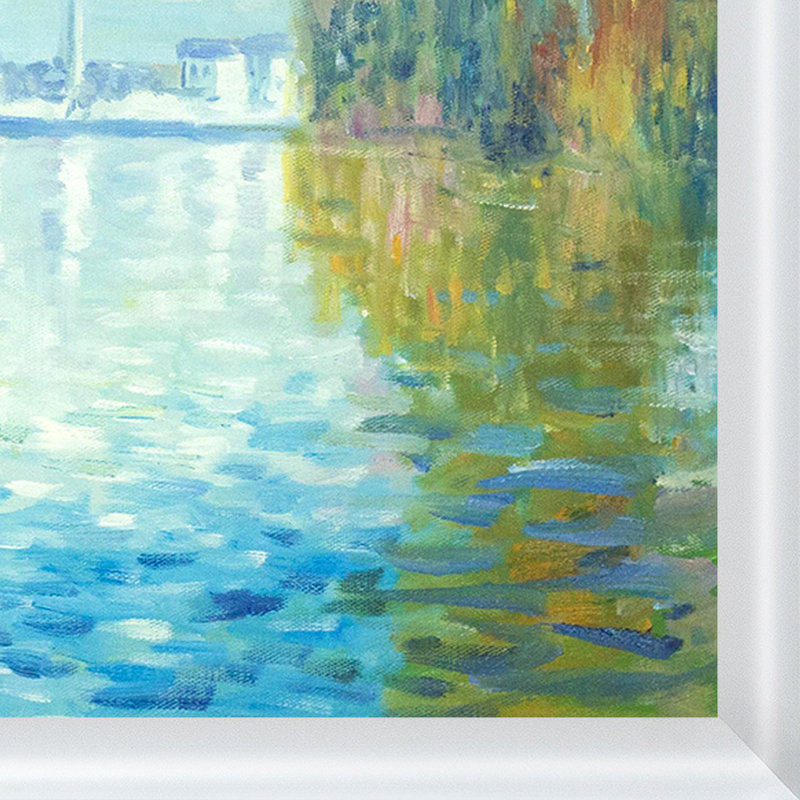 «Autumn at Argenteuil» par Claude Monet - Peinture sur toile encadrée, H 22,75 po x l 26,75 po x P 2 po