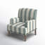 Fauteuil l 28,7 po Arching avec pieds en bois massif et garniture cloutée-1905817677
