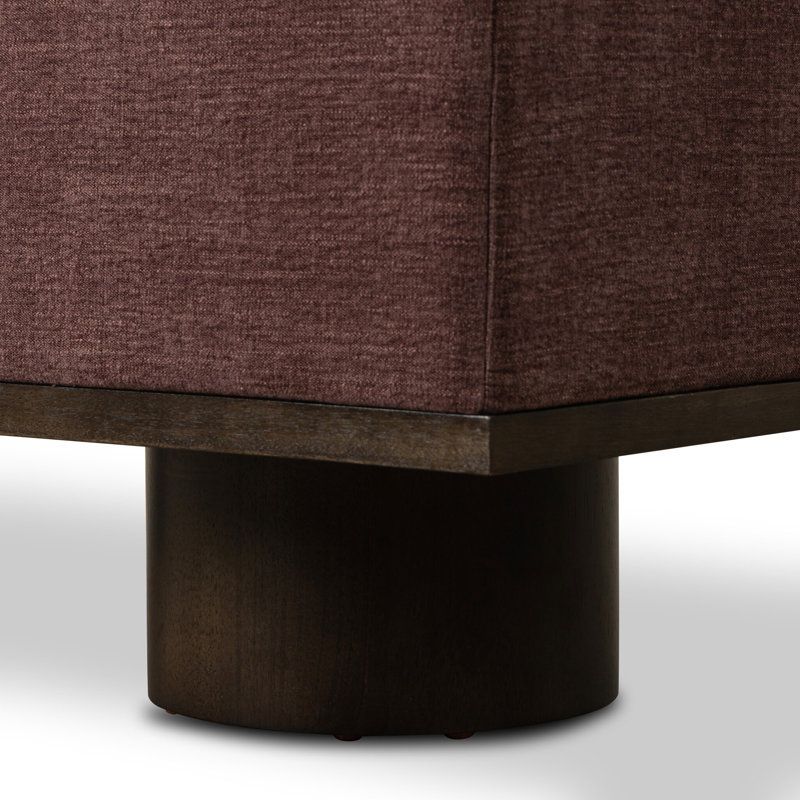 Navi Upholstered Storage Bench, Laughlin Plum