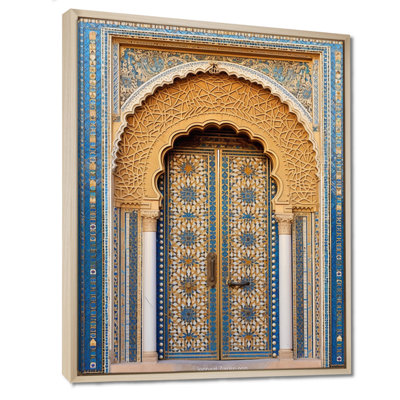 Morroco Palace Golden Doors IV - Countryside Framed Wall Art