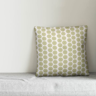 Floral Square Throw Pillow