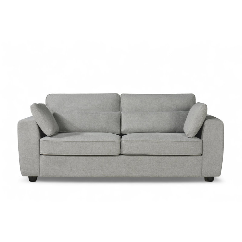 Chenille Sofa, 3, Light Grey