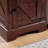 24" Farmhouse Barn Door End Table, Rustic Rectangular Sofa Side Table with Adjustable Storage Shelf, Modern Nightstand for Living Room, Bedroom, Oak-372867372