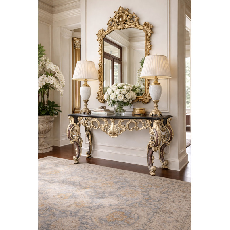 Rosia 64.96'' W Marble Console Table