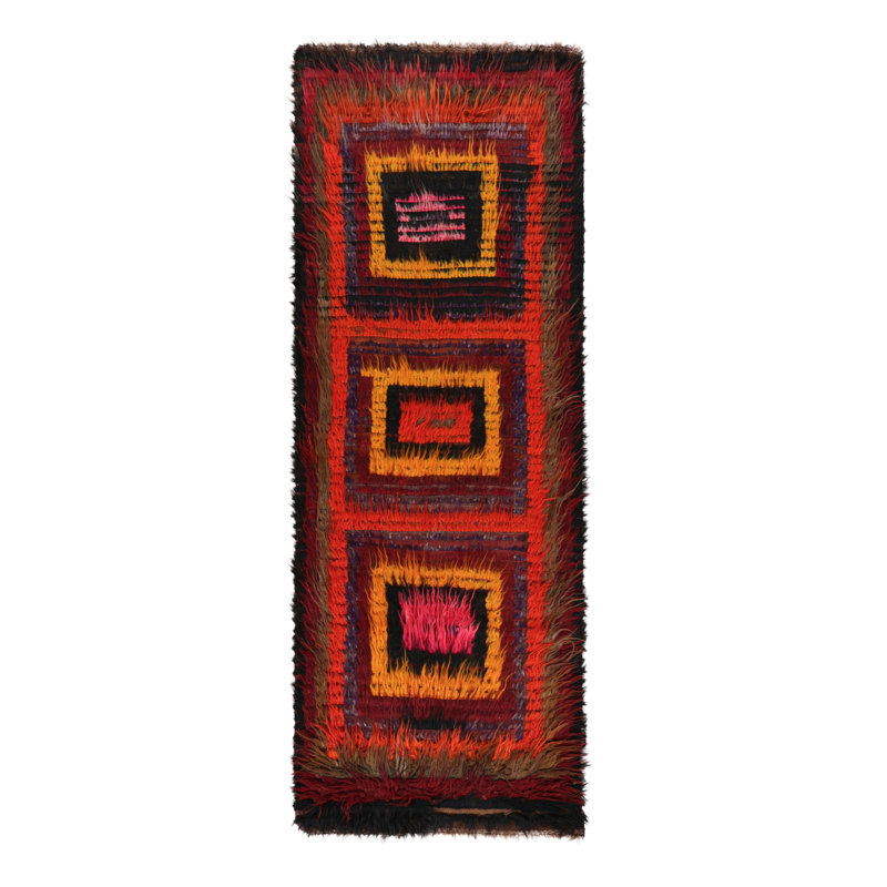 One-of-a-Kind 3’2”x9’3” Hand Knotted Area Rug