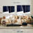 Avery Minimal Navy Blue Abstract I-108009776