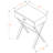 Carlotta White End Table