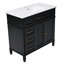 Meuble-lavabo noir avec tiroirs Dancy-1866312384