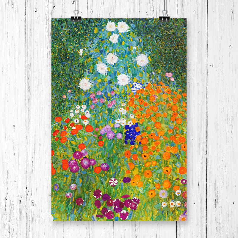 Gustav Klimt Flower Garden - Frameless Print, 59.4 x 42cm
