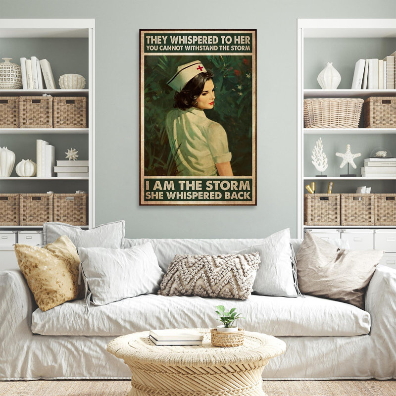 «Nurse She Whispered Back», impression sur toile tendue, L 11 po x H 14 po