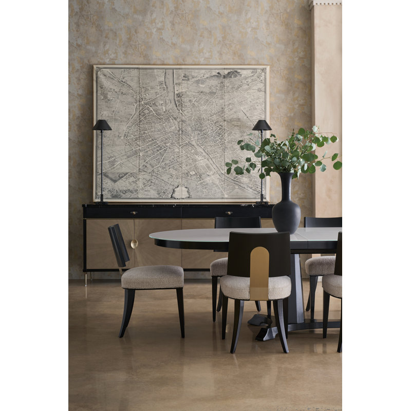 Bordeaux Oval Glass Dining Table