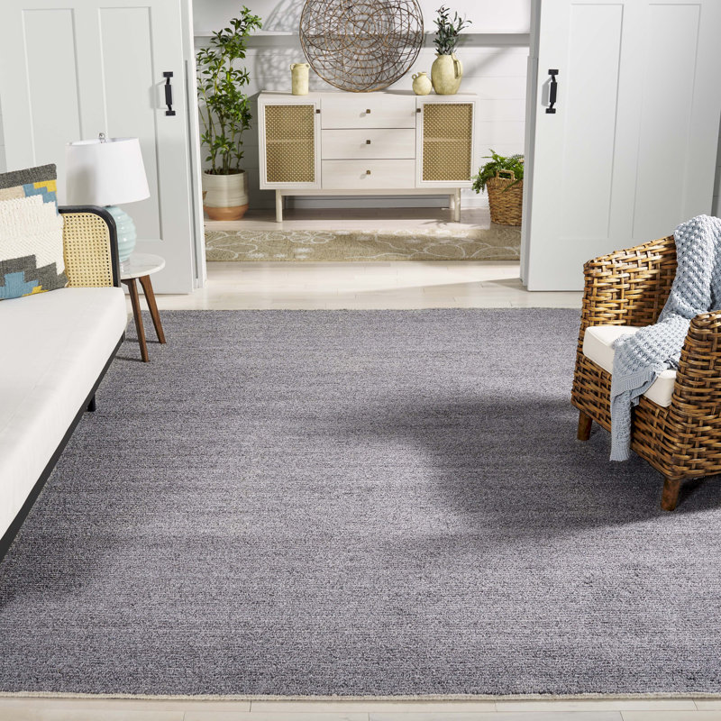 Ebony Hand Tufted Pet Yarn Pile Rug, Rectangle 8' x 10'