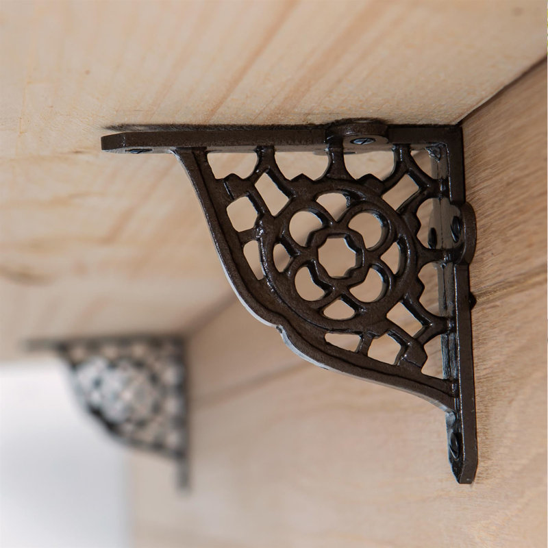 Hammer & Tongs - Honeycomb Iron Shelf Bracket - D100mm - Raw