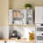 White Wall Mounted Cabinet with Adjustable Shelves – Bathroom Medicine Cabinet, Laundry Room Storage Organizer for Kitchen & Toilet-1226681676
