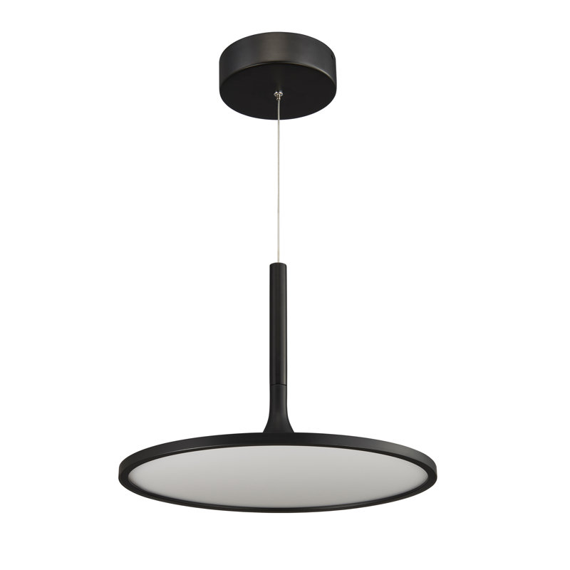 Lustre à DEL Salm, Noir, H 15 po x l 17 po x P 17 po