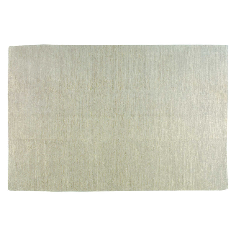 Chenille Wool Area Rug in White