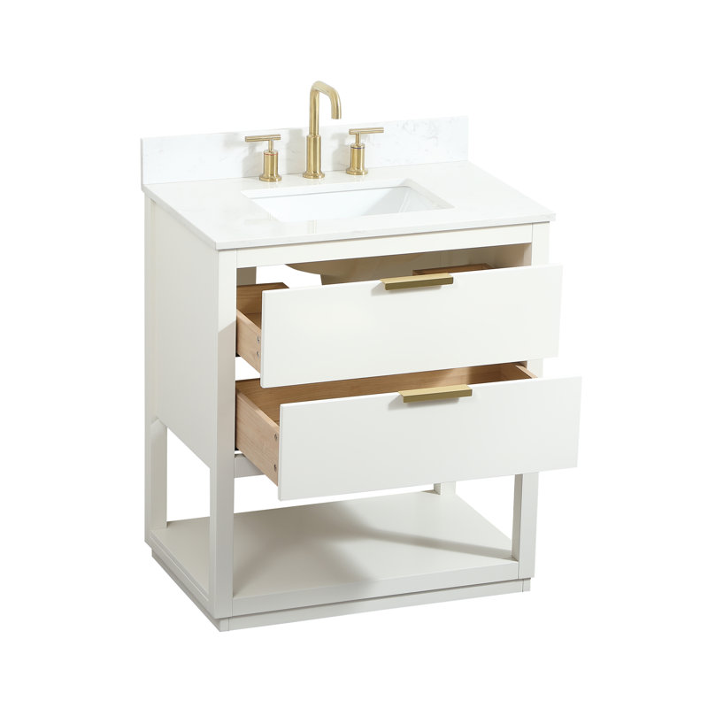 Ensemble de meuble-lavabo simple 30 po Felicity, Blanc