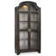 Sanctuary Glass Bunching Curio-Ebony Antiqued Oak