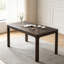 Table de salle à manger rectangulaire en bois massif de 60 pouces de large-267767338