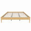 Base de lit plateforme en bois de bambou sec de 15 po de hauteur, avec support en métal à lattes de bois, aucun sommier requis, assemblage facile-1295285252-1295285375