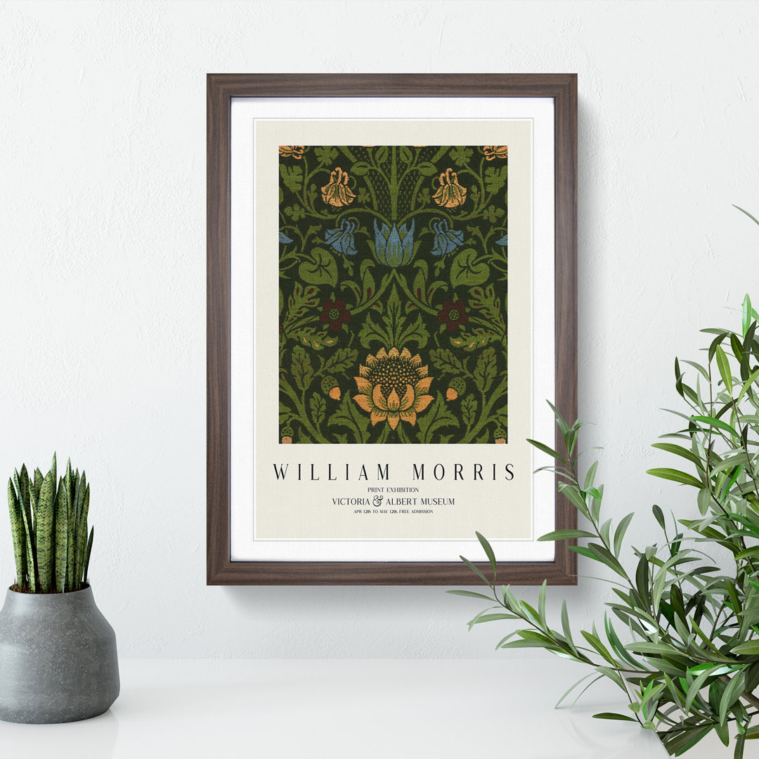 Violet and Columbine Vol.1 by William Morris - Framed Print