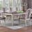 Transitional Dining Table Antique White Oak Top Rectangle 2 Extension Leaves-1668021025