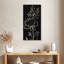 Motif floral noir