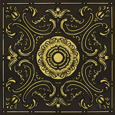 Venice 2 ft. x 2 ft. Drop-In Or Glue-Up PVC Ceiling Tile