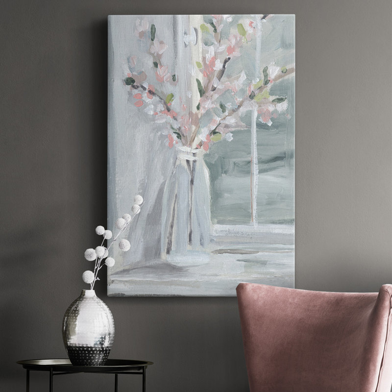Printemps, lumière du soleil - peinture sur toile tendue, L 24 po x H 36 po