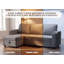 3 Seater Linen Blend Sofa Bed-84027641