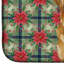 Tapis de vaisselle Golden Retriever Christmas PoinsettIas