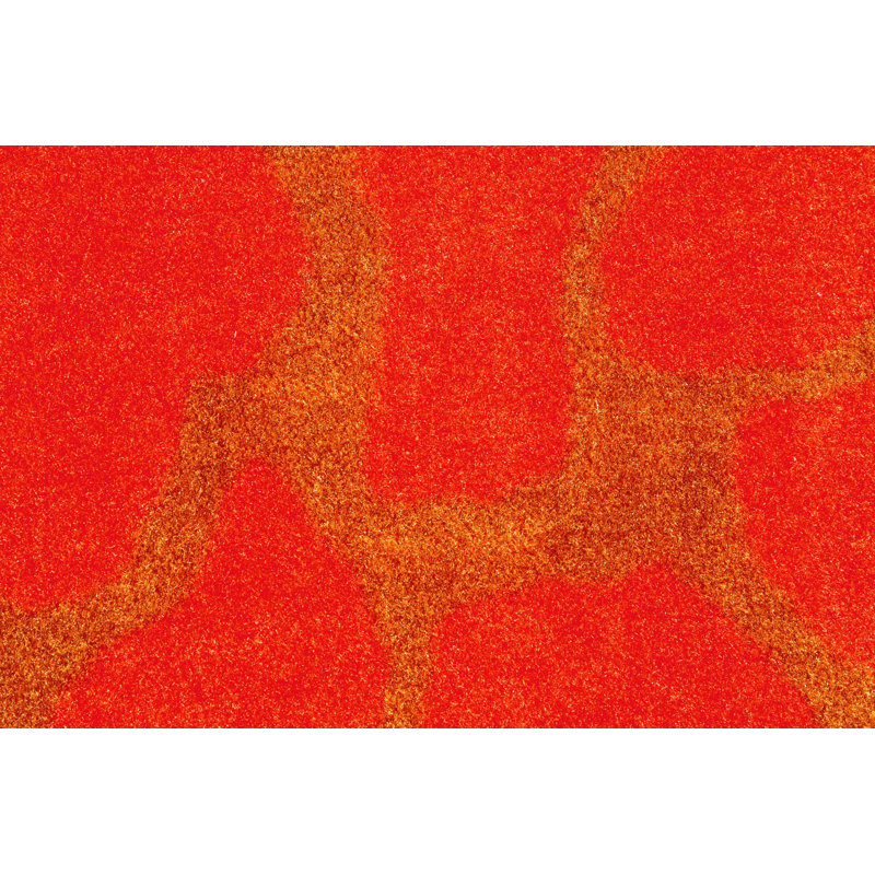 Tapis orange foncé Furnish My Place, Rond 8 pi