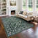 Modern Floral Machine Washable Rug for Living Room, Farmhouse Flower Soft Non Shedding Floor Covering with Non Slip TPR Backing, Indoor Foldable Low Pile Thin Mat