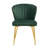 4 Piece Modern Tufted Velvet Wingback Side Chair with Metal Legs-1387794426