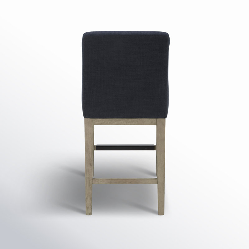 Tabouret de comptoir rembourré Bethea, Lin effie performance Effie Insignia