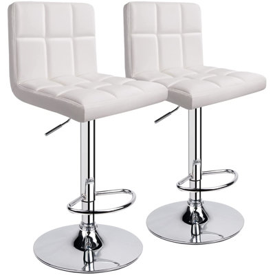 Ludmil Swivel Upholstered Adjustable Height Counter Stool