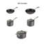 Tramontina OnyxPro 8-Piece Hard Anodized Nonstick Cookware Set