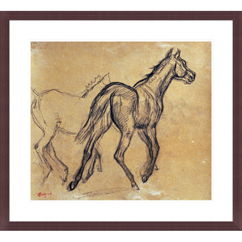 «Horses» par Edgar Degas, impression giclée encadrée, H 23,5 po x l 25,89 po